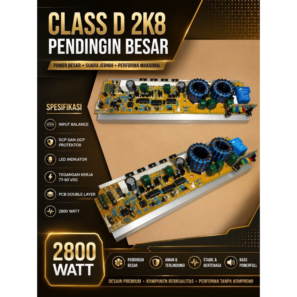 DRIVER CLASS D 2K8 FULLBRIDGE PENDINGIN BESAR.