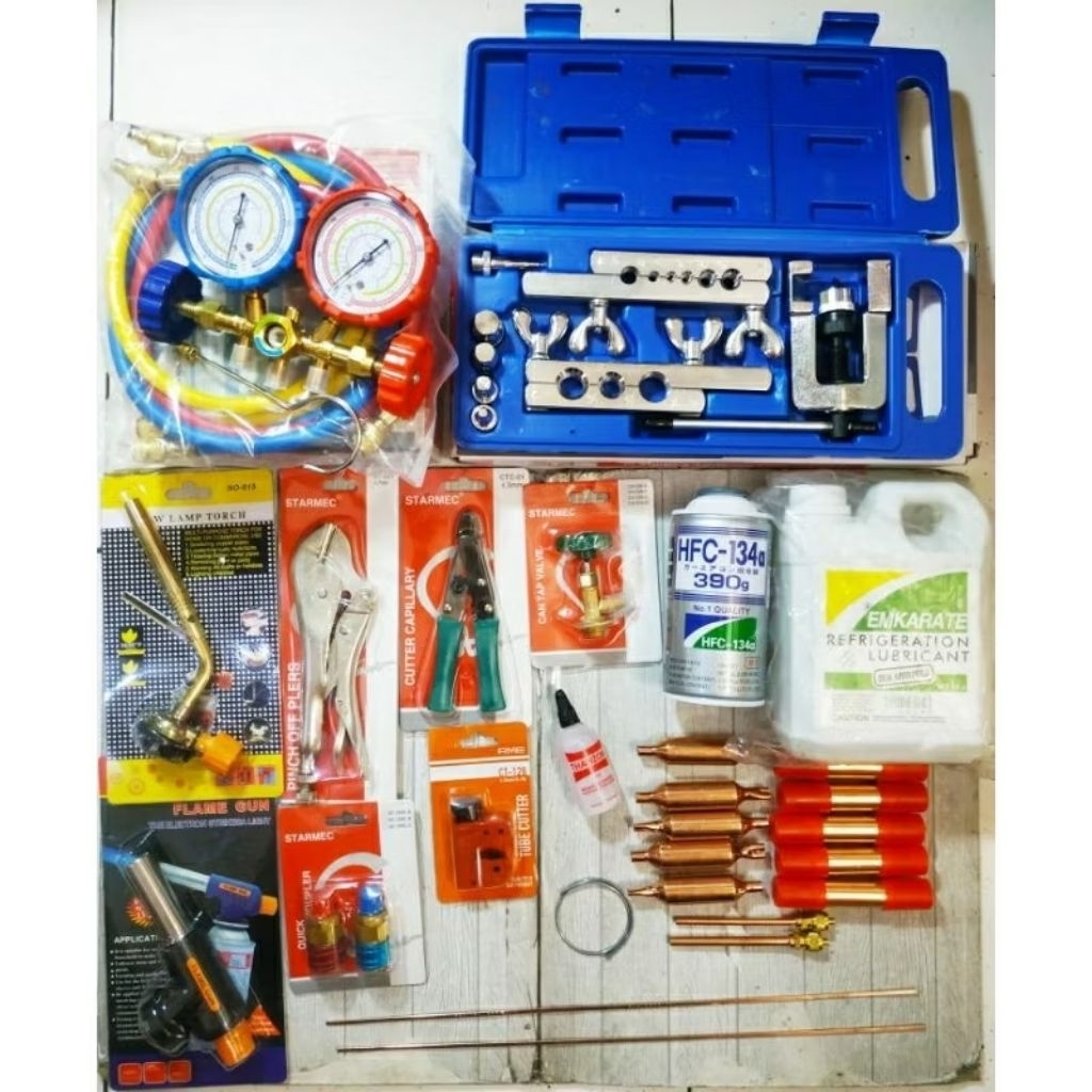 PAKETAN ALAT ISI AC RUMAH & AC MOBIL