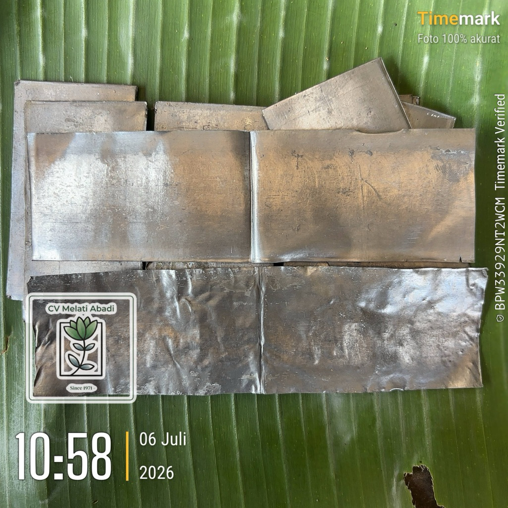 Timah Hitam 1 Lembar / Timah Daun / Timah Tangkal 1 Lembar Panjang 15cm Lebar 4,5 cm Kualitas Premiu