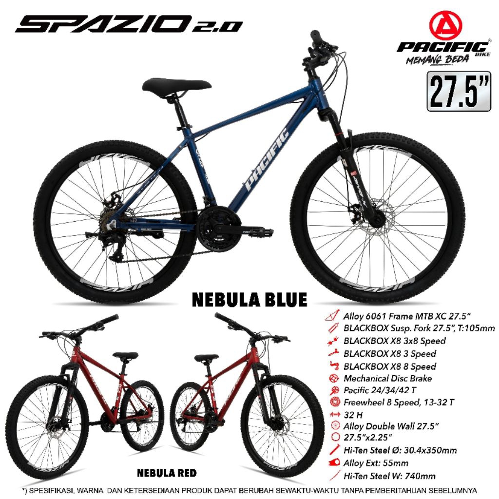 Sepeda Gunung 27,5" PACIFIC SPAZIO 2.0