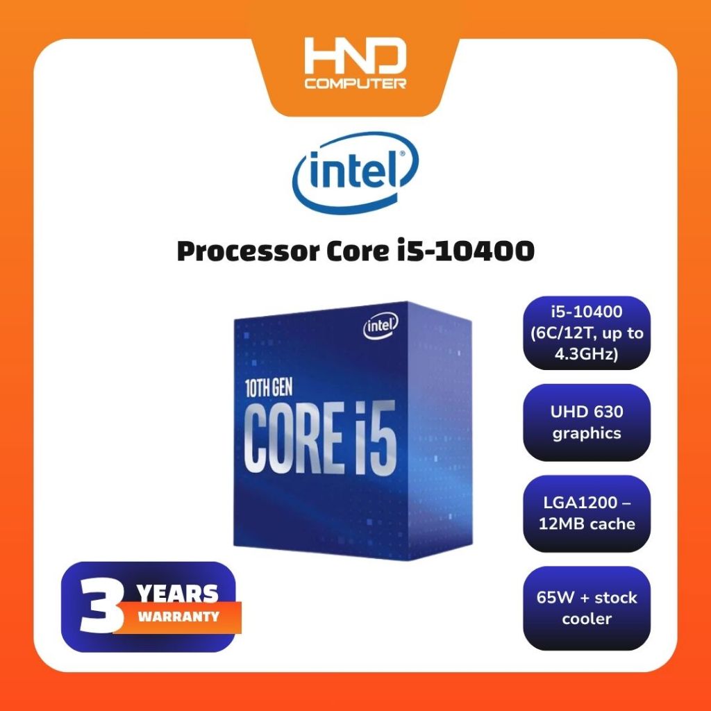 Intel Processor Core i5-10400PRC-I5-10400