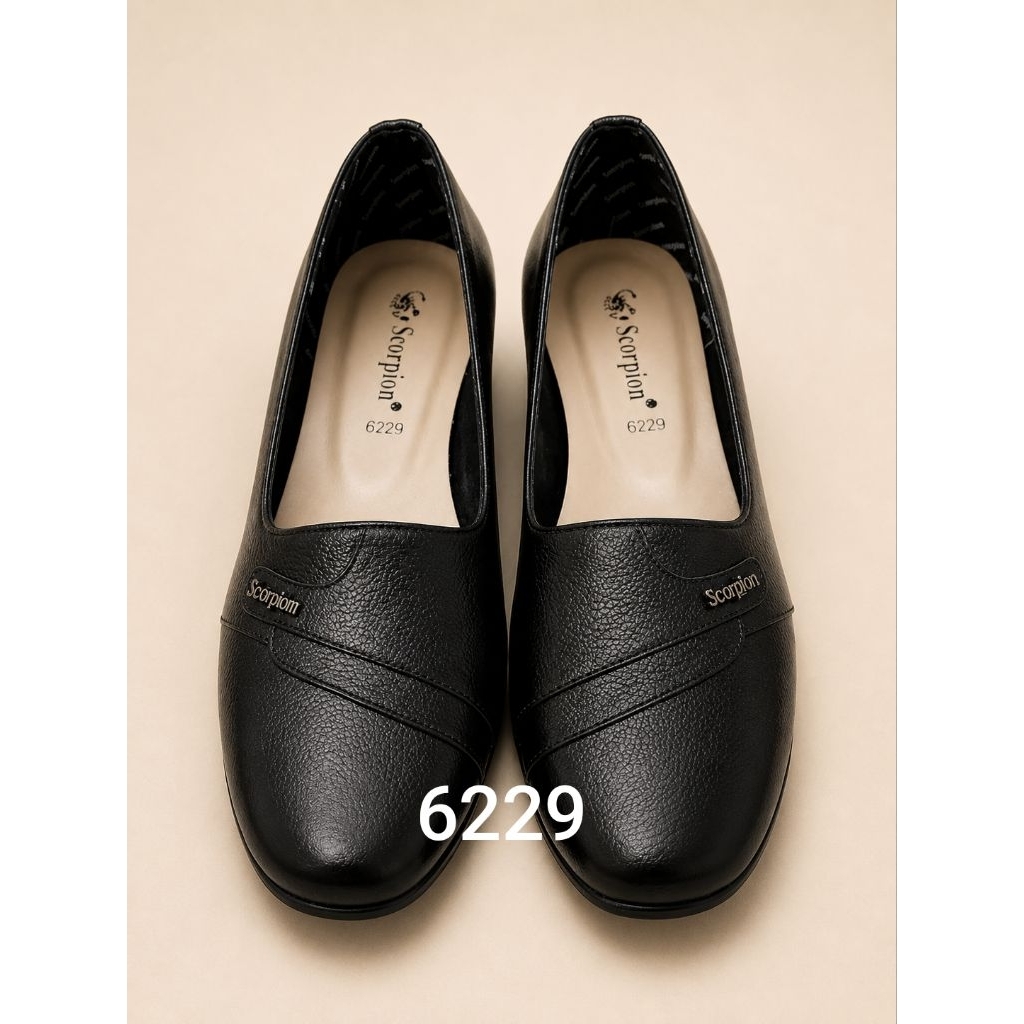 Sepatu scorpion-6229 Sepatu Kulit pantofel wanita flat shoes