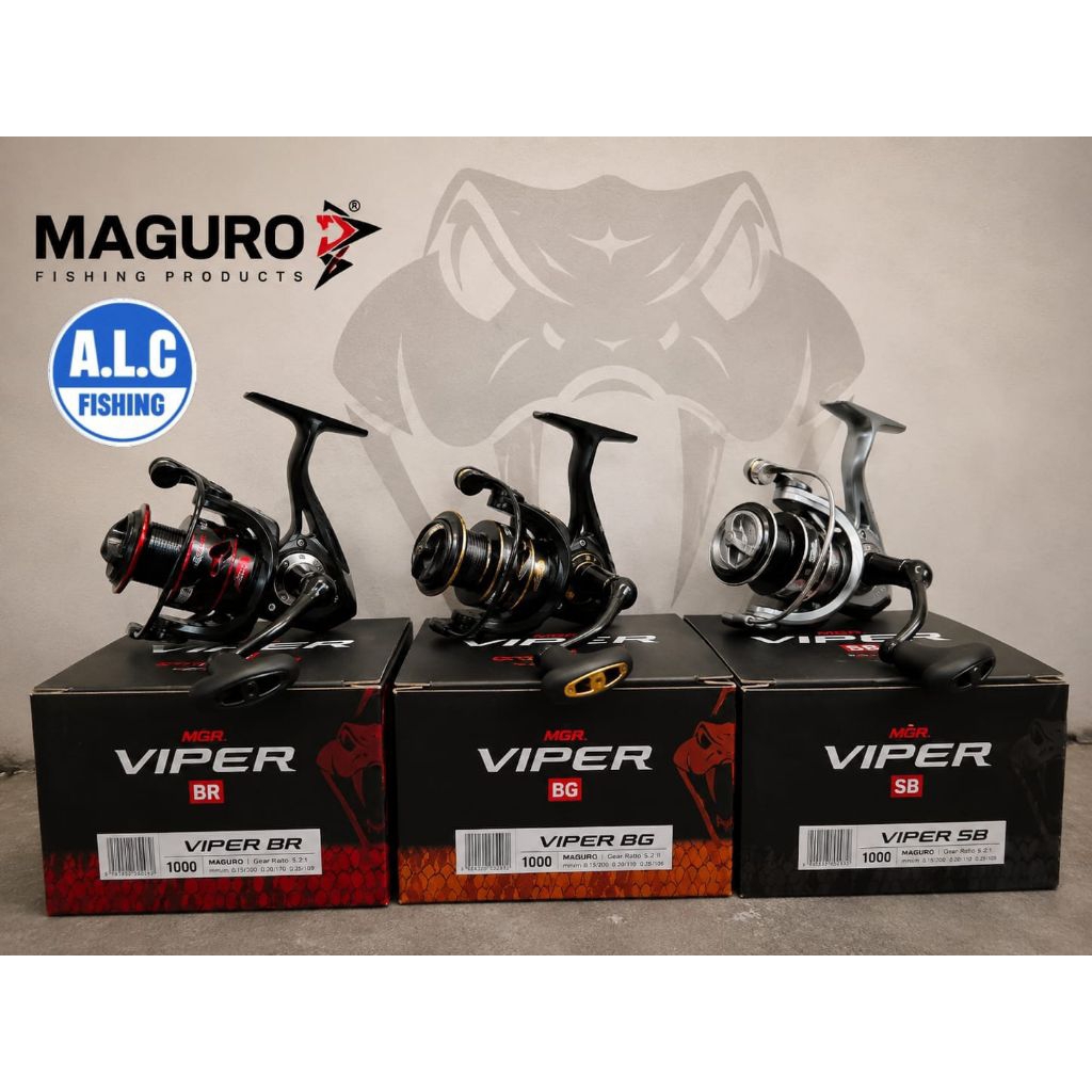 Reel Spinning Maguro Viper SB BR BG 1000 2000 3000 4000 5000 6000 gulungan pancing kuat dan berkuali