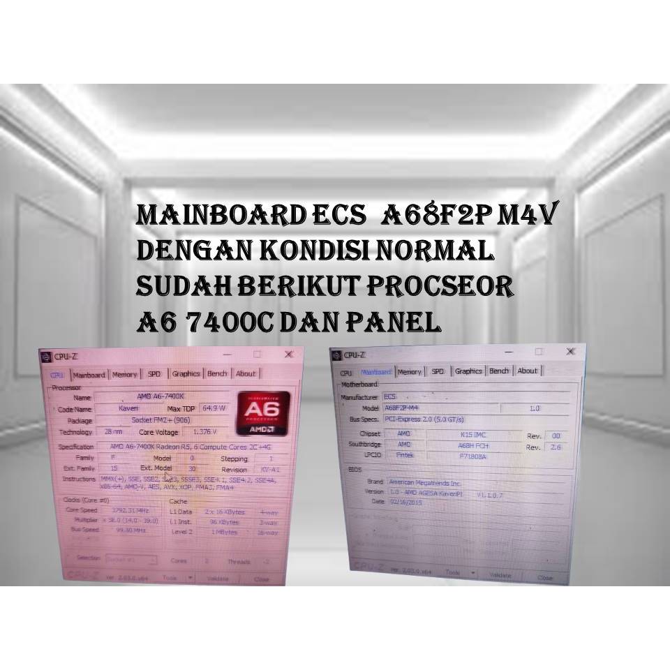 MAINBOARD ECS A68F2P M4V