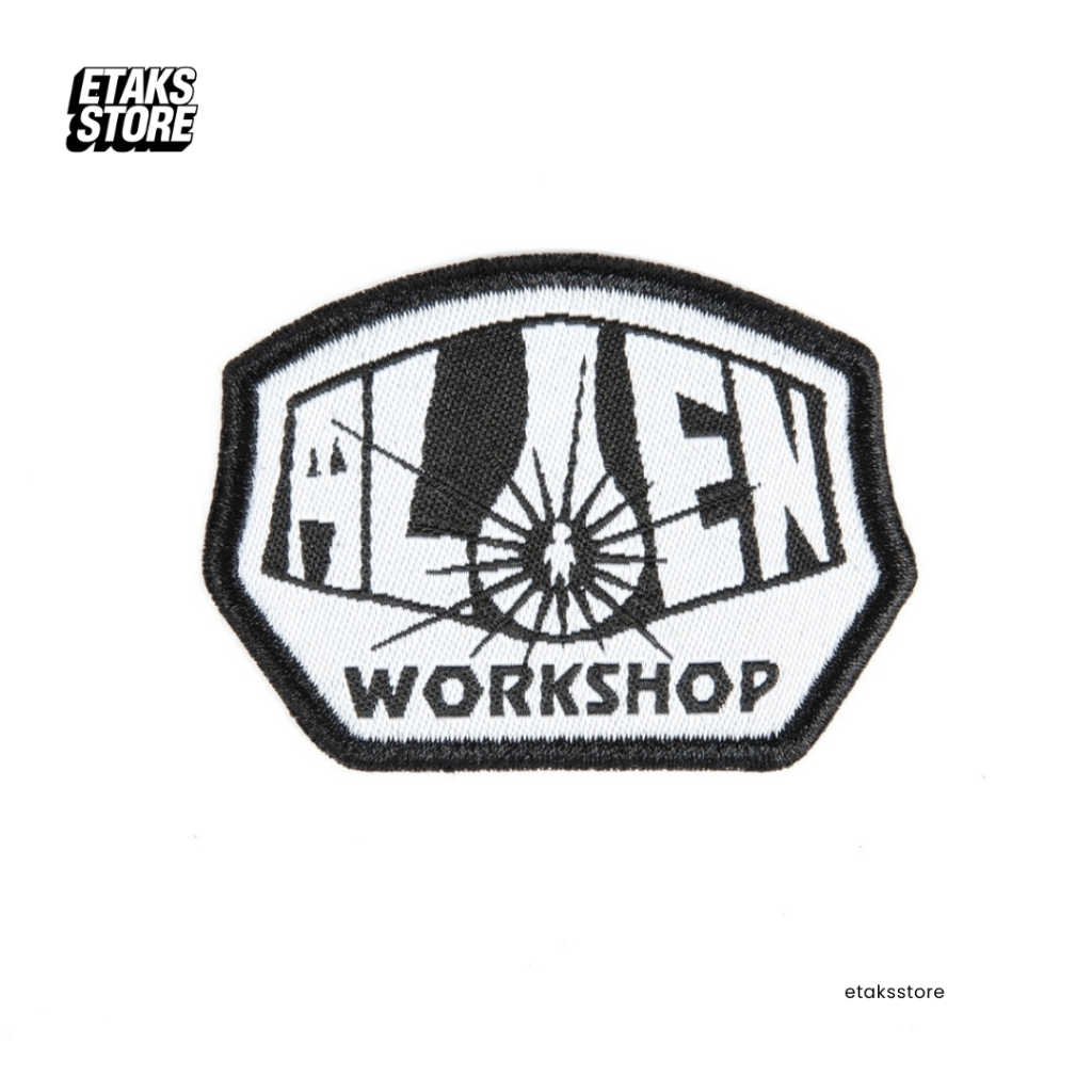 Bordir Patch Alien Work Shop OG Logo Black White| Resmi Original