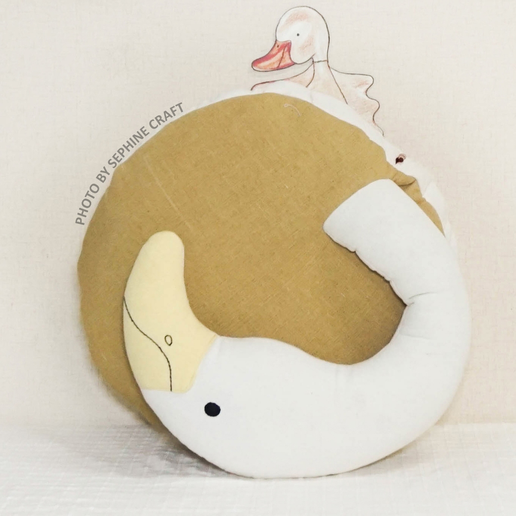 Sephine Craft | Bantal Bebek Bulat | Bantal Karakter