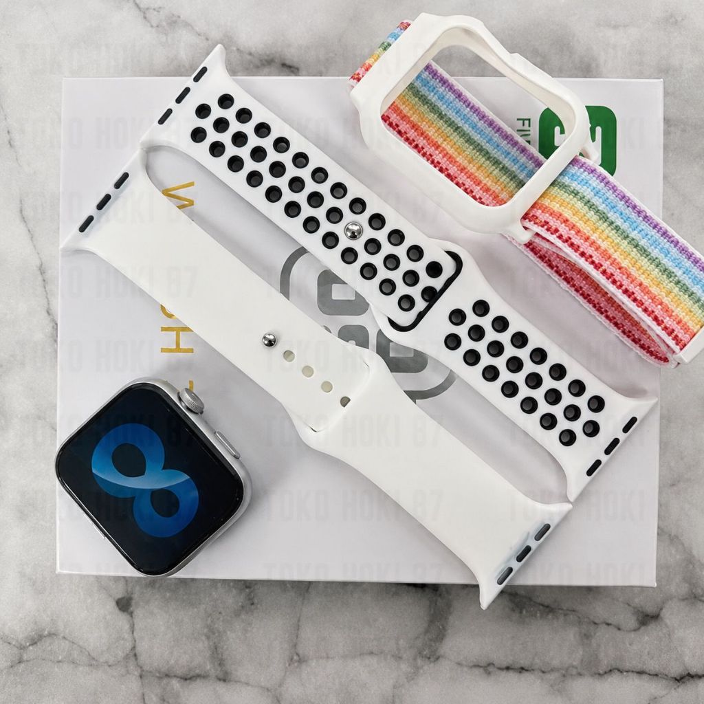 SMARTWATCH T55  Free tali Canvas Jam Tangan Smartwatch Pria Wanita Original