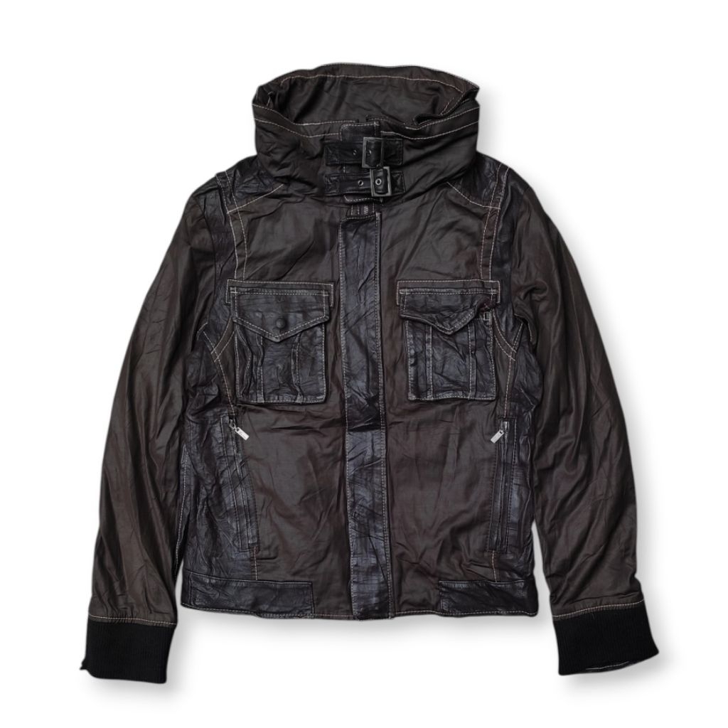 Comme Ca Du Mode Men Mix Leather Bono Jacket
