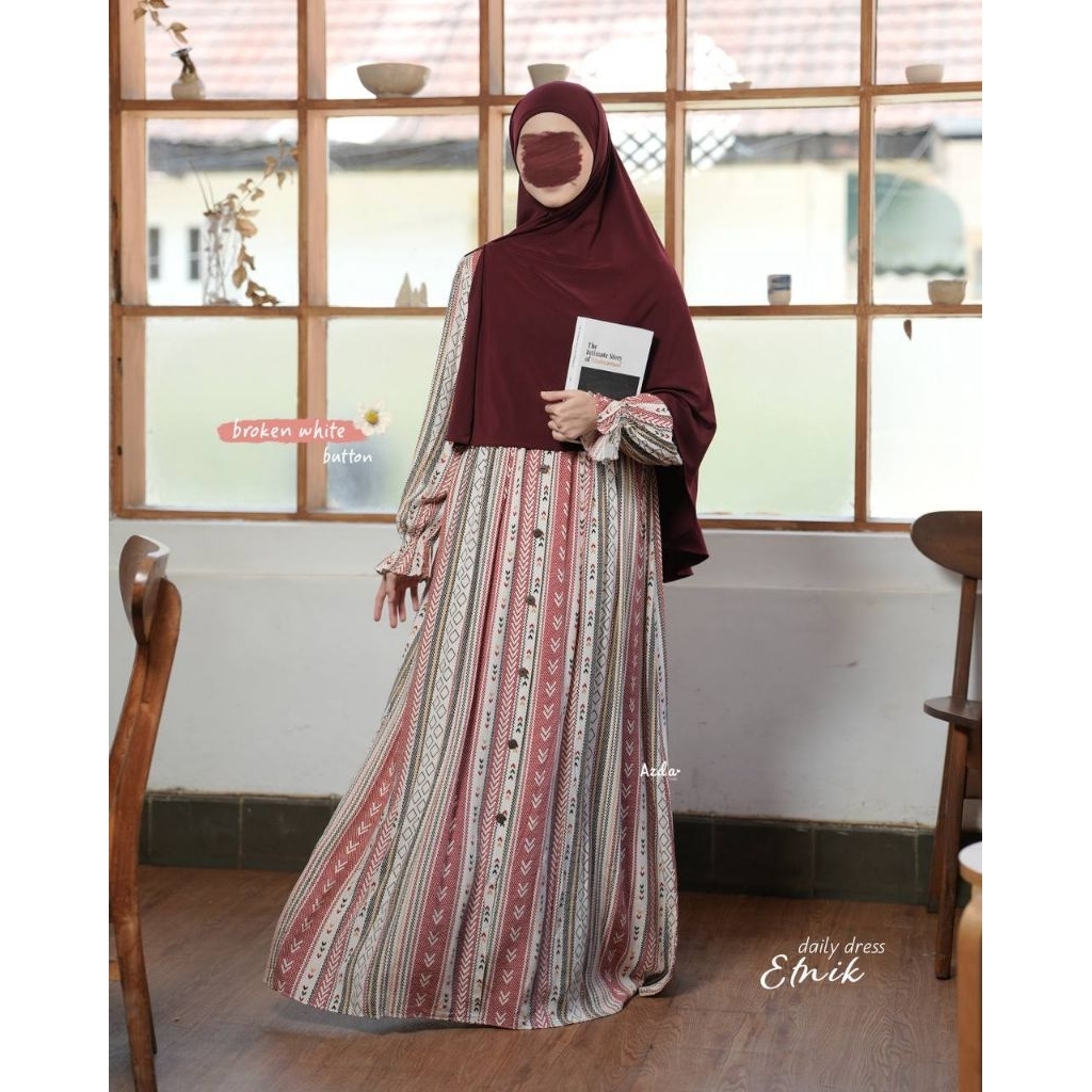 Gamis Daily Dress Etnik By Azda Hijab