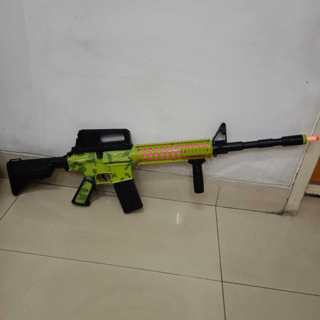 MAINAN ANAK SENJATA M16 4 IN 1 WATER BULLET GUN