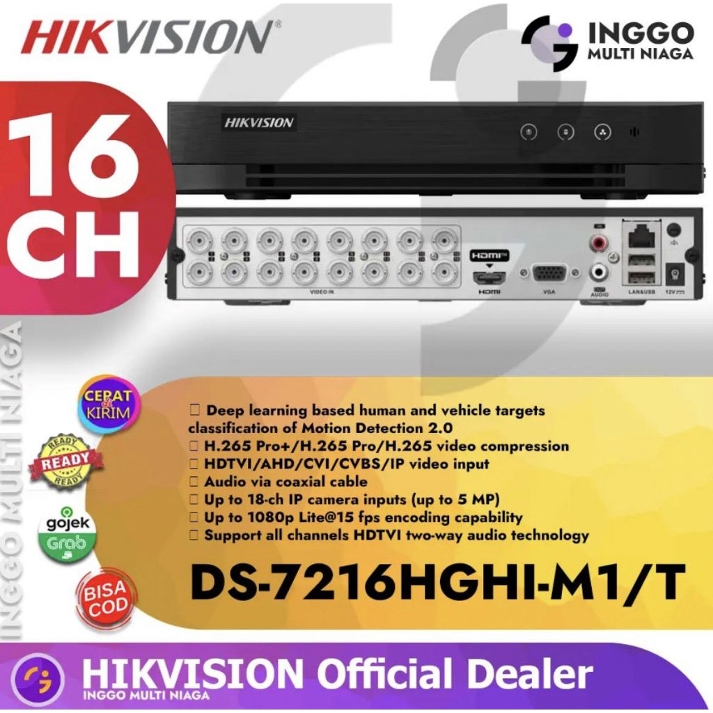 DVR HIKVISION 16CH Turbo