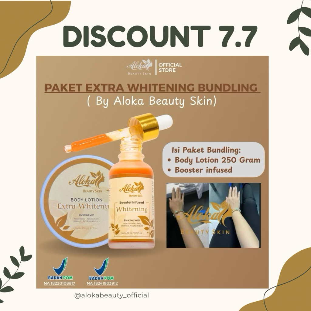 PAKET JUMBO EXTRA WHITENING ALOKA BEAUTY