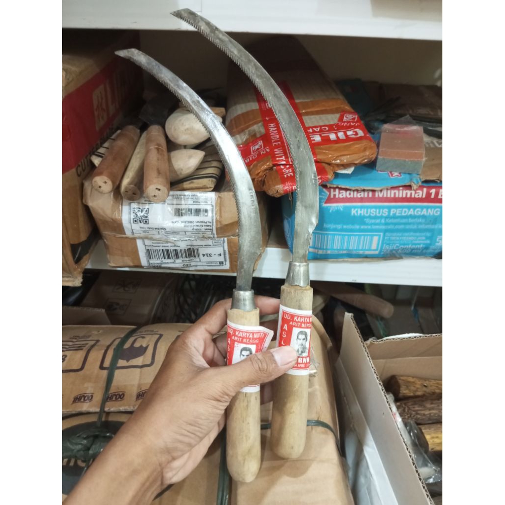 Grosir Arit padi gerigi manual 35cm /arit padi murah tajam