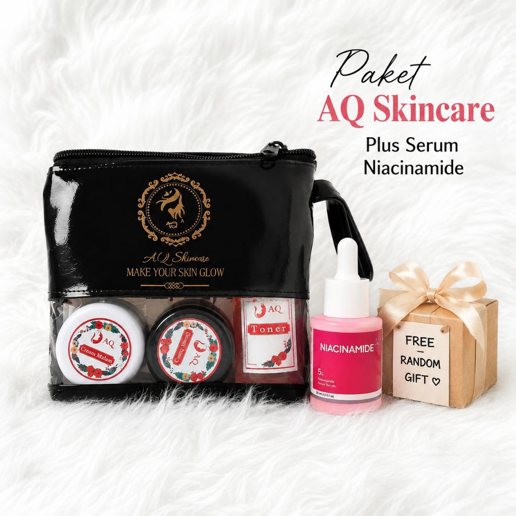 AQ Skincare ~ Cream  AQ 1 pkt Free Serum Niacinamide 5% | Cream Pemutih Wajah AQ | Skincare AQ Origi