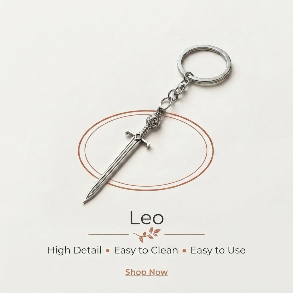 Leo by Arashine Gantungan Kunci - Aksesoris Tas & Kunci Model Leo Metal