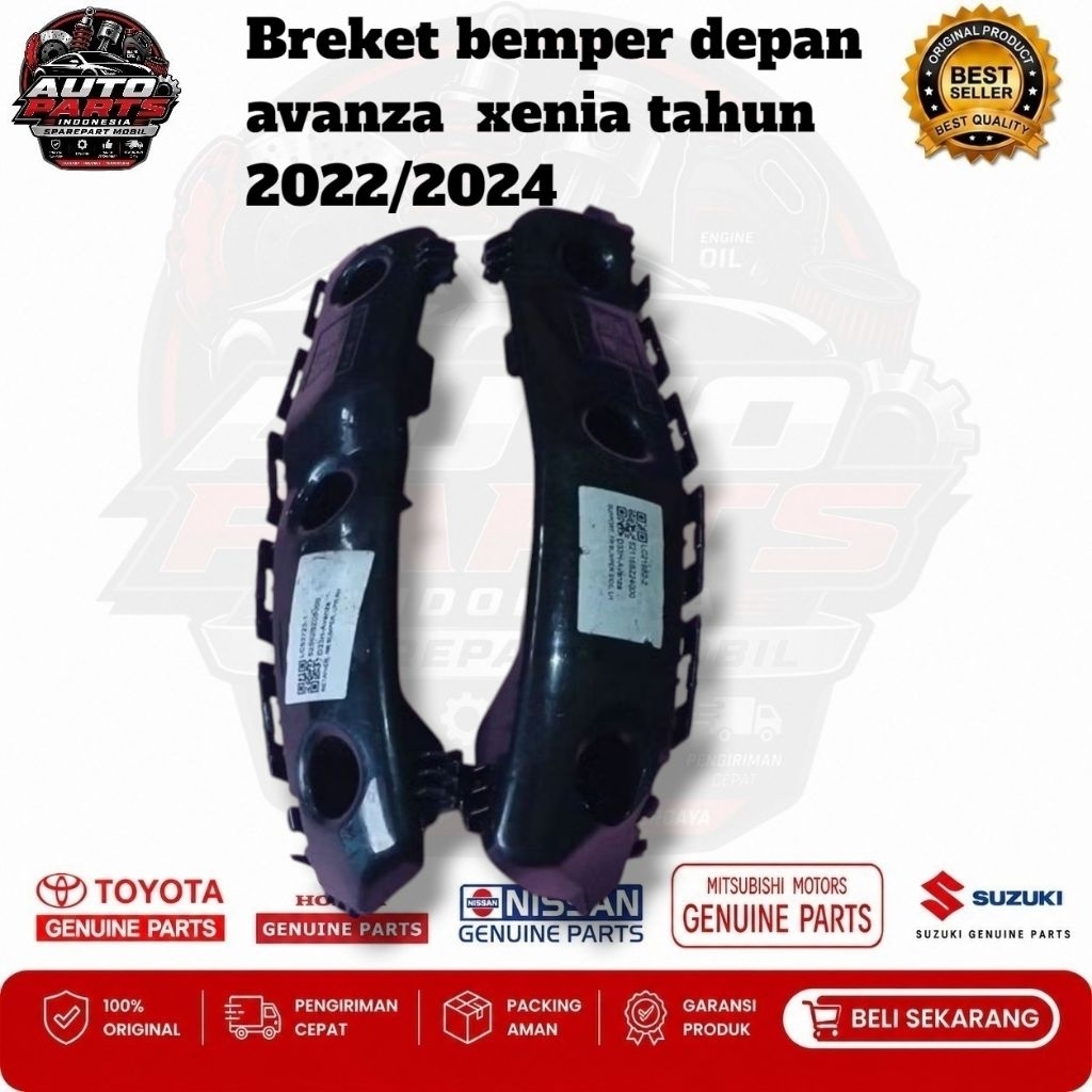 BRACKET BEMPER DEPAN MOBIL TOYOTA AVANZA XENIA 2022,2023 ORIGINAL