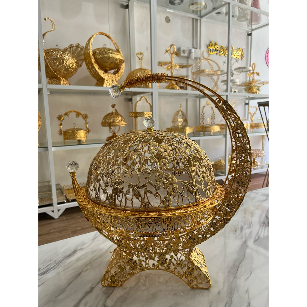 Bosara/wadah kue mewah gold jumbo