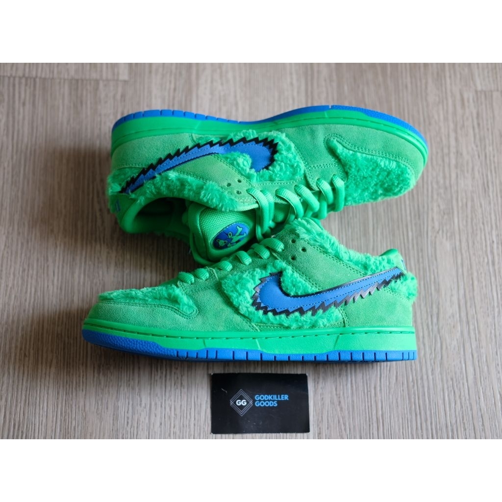 SB Dunk Low QS Grateful Dead Green Bear Kickwho