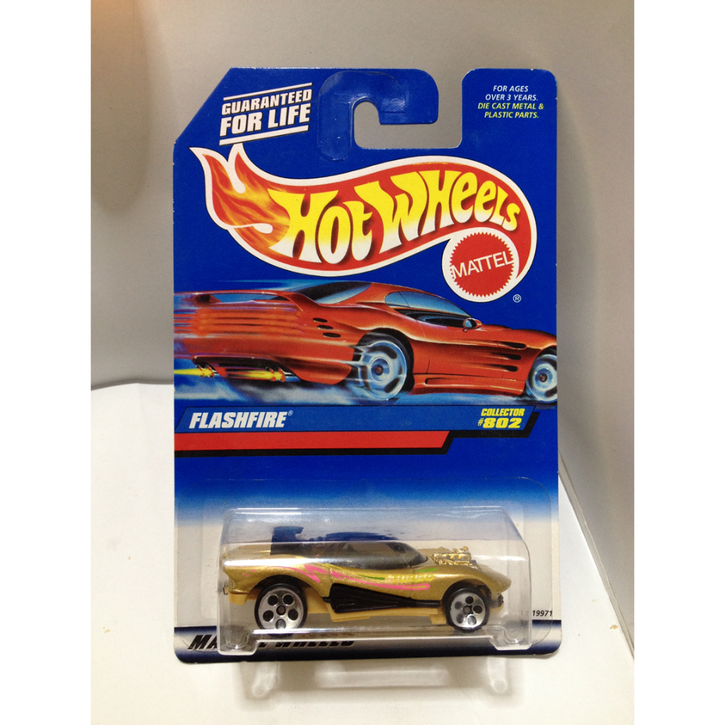 Hot Wheels. 1998 Mainline - 802. Flashfire. Gold by MATTEL