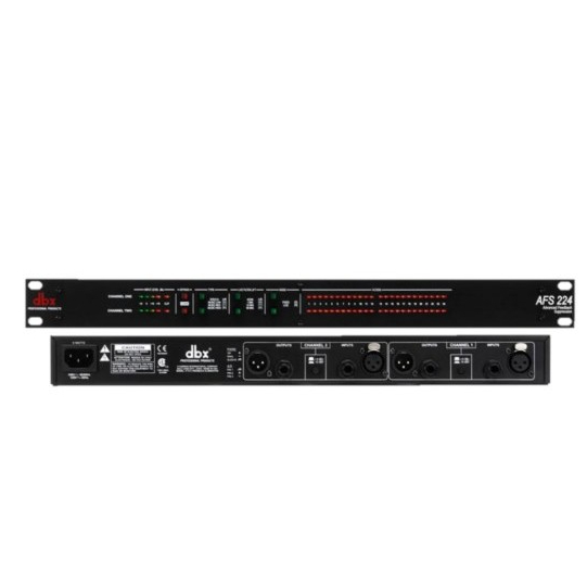 AUTO NET ANTI FEEDBACK DUAL CHANNEL ADVANCED FEEDBACK SUPPRESSION DBX AFS224