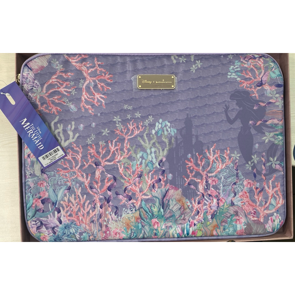 Buttonscarves x Disney The Little Mermaid Laptop Case - Lavender