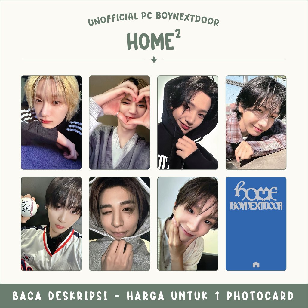 UNOFFICIAL PHOTOCARD | BOYNEXTDOOR - HOME 2