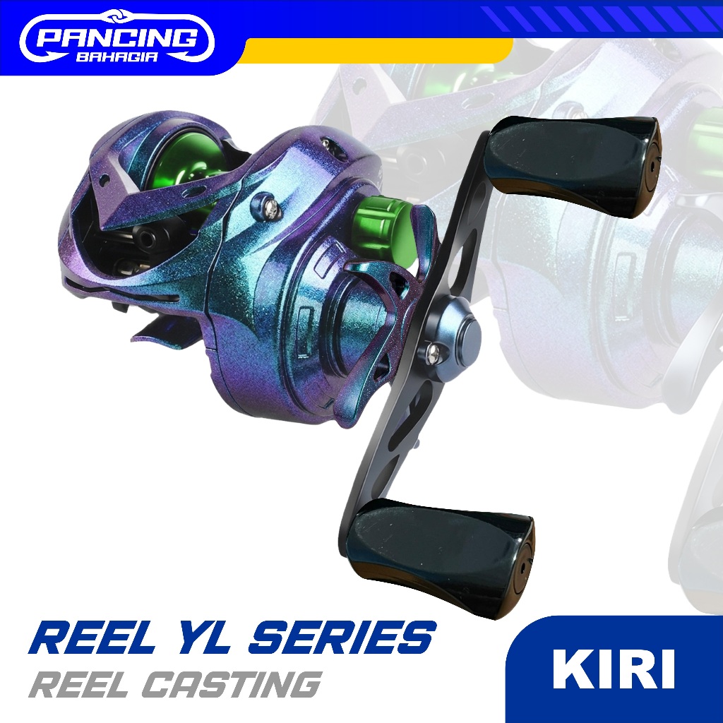 PancingBahagia Reel Pancing YL Series Casting Premium Katrol Fishing Reel YL Casting-Putaran Kiri
