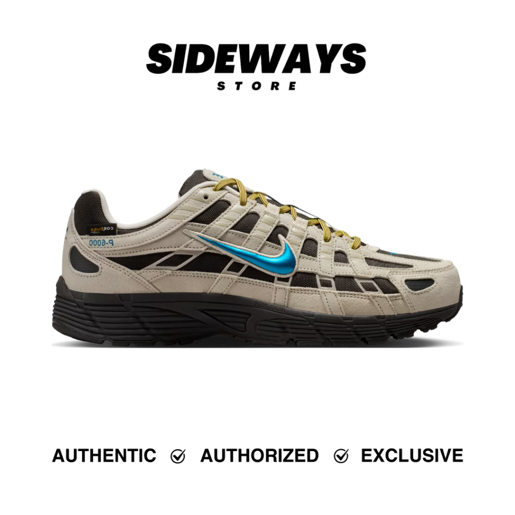 Nike P-6000 Premium Cordura Light Orewood Brown Lightning Phantom Green Abyss - 100% Original Guaran