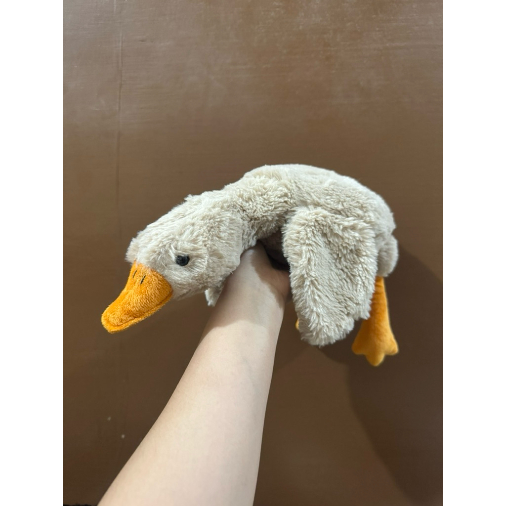 Boneka Karakter Angsa Cokelat Lucu size 50x32cm / Boneka Bentuk Hewan Angsa / Boneka Angsa / Boneka 