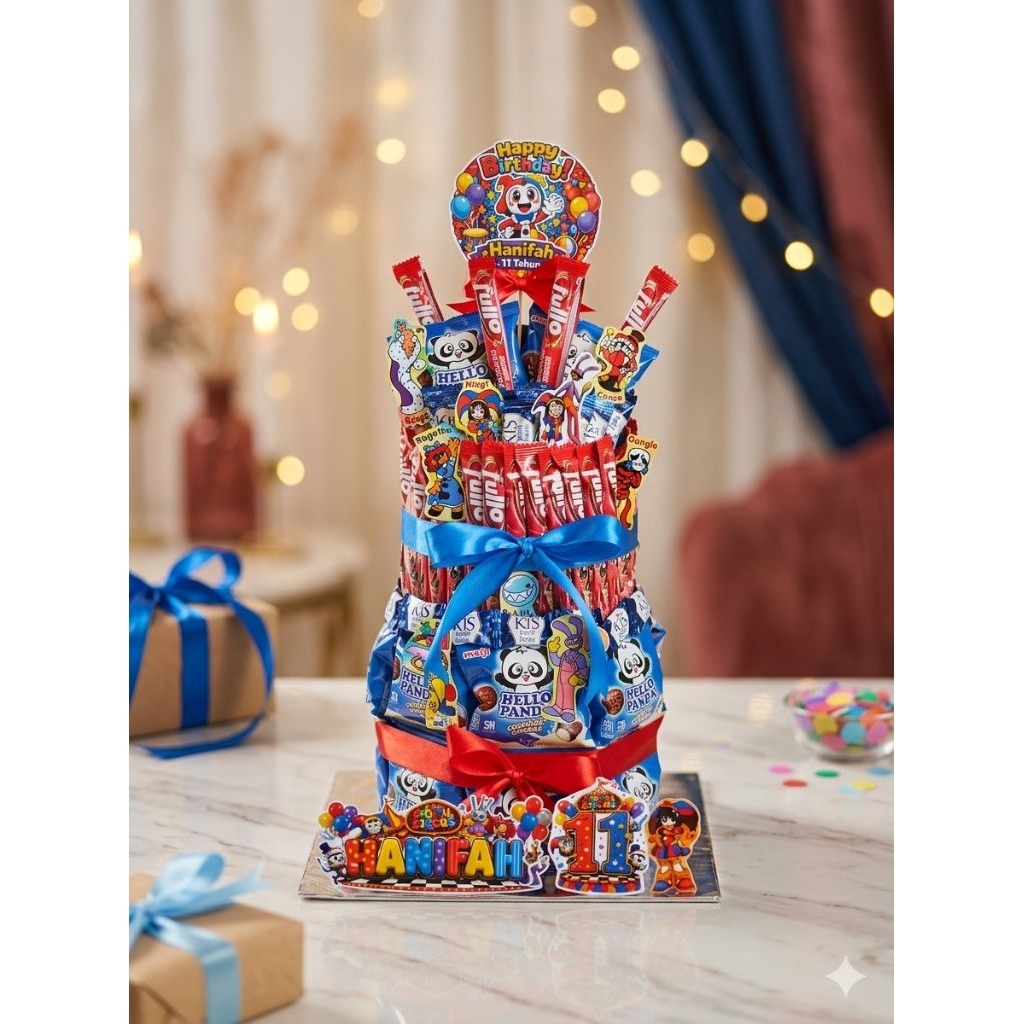 TOWER SNACK TINGKAT 2 + NAMA KHUSUS SEMARANG