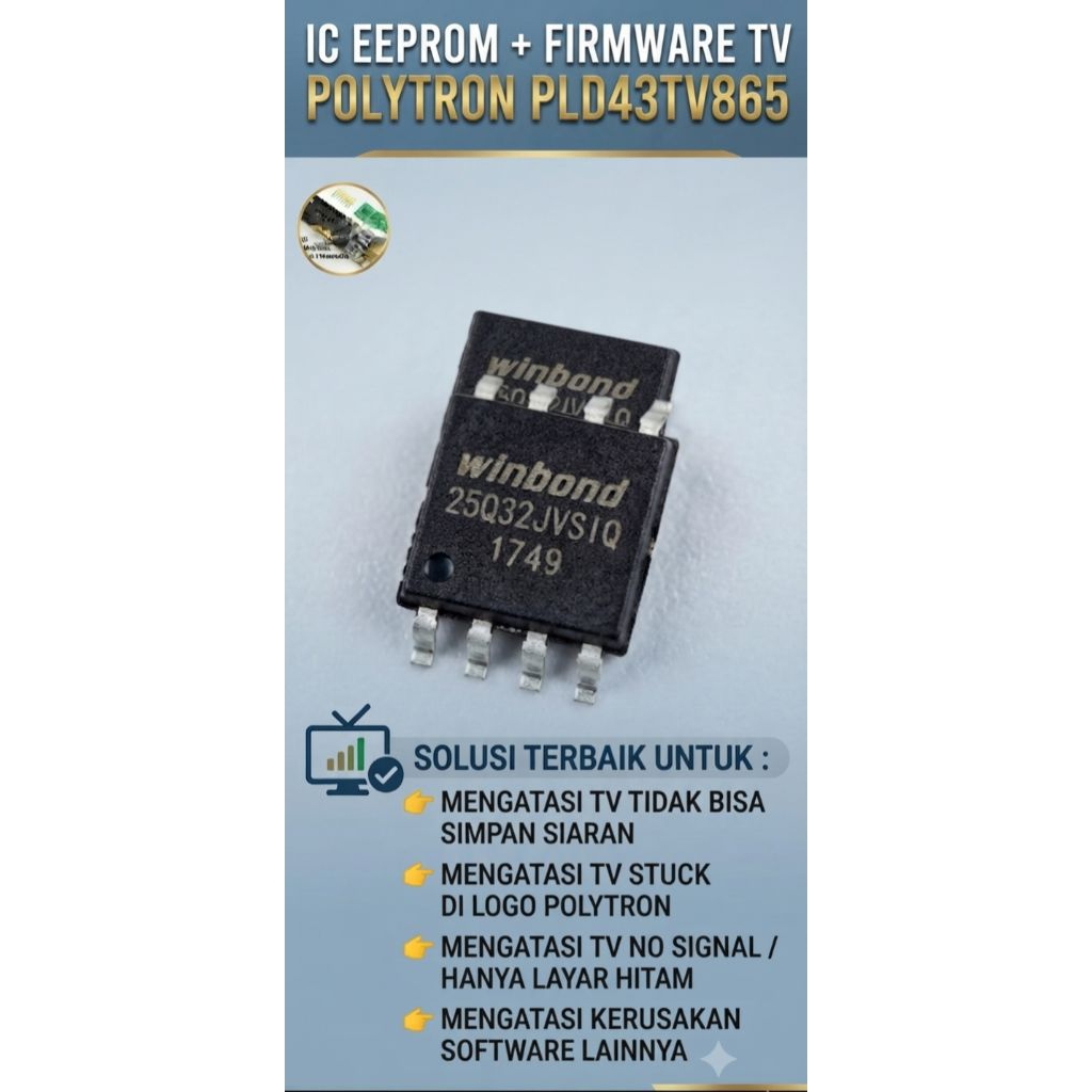 POLYTRON PLD43TV865 ic eprom isi firmware