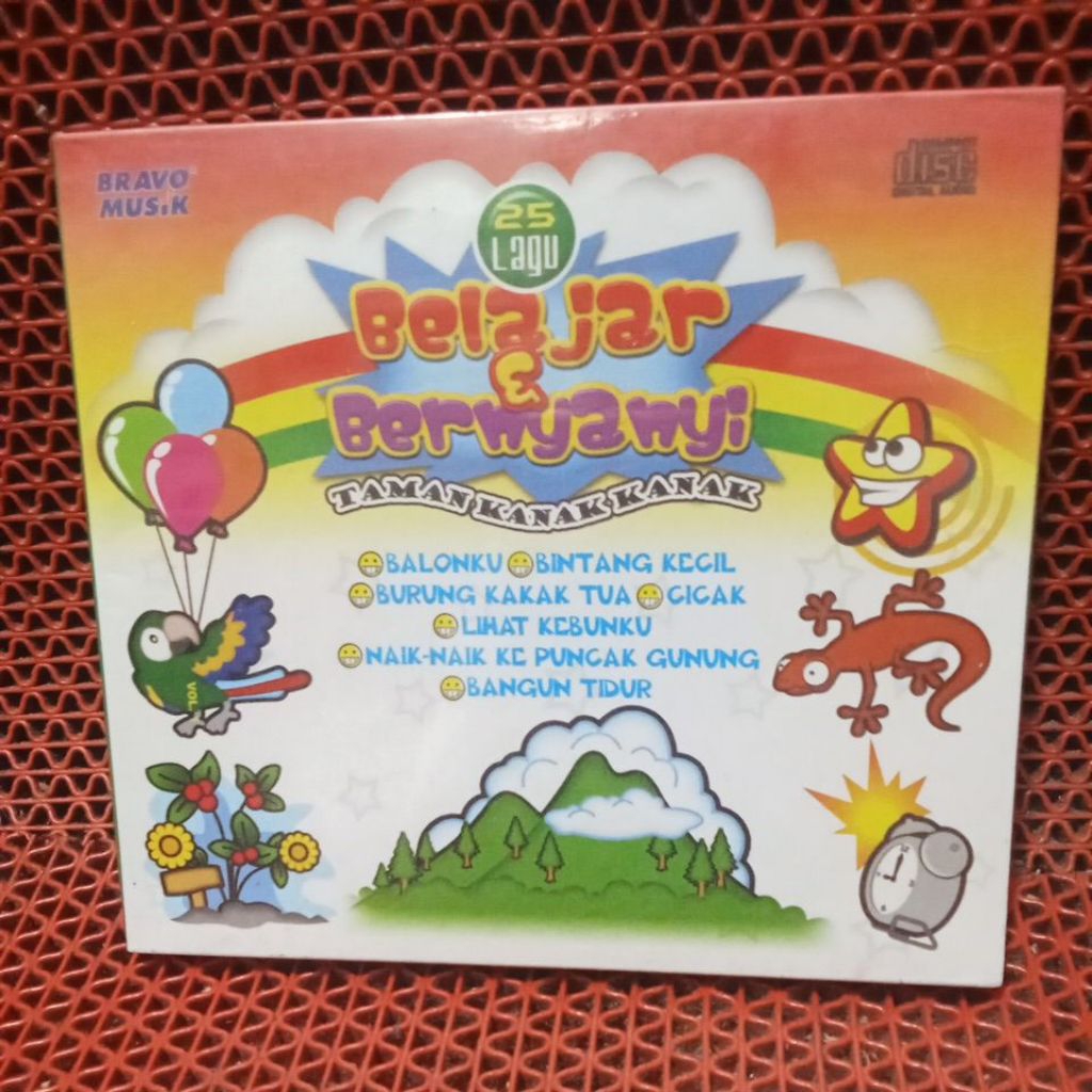 CD TAMAN KANA KANAK BELAJAR DAN BERNYANYI 100% ORIGINAL BARU DAN MASIH SEGEL