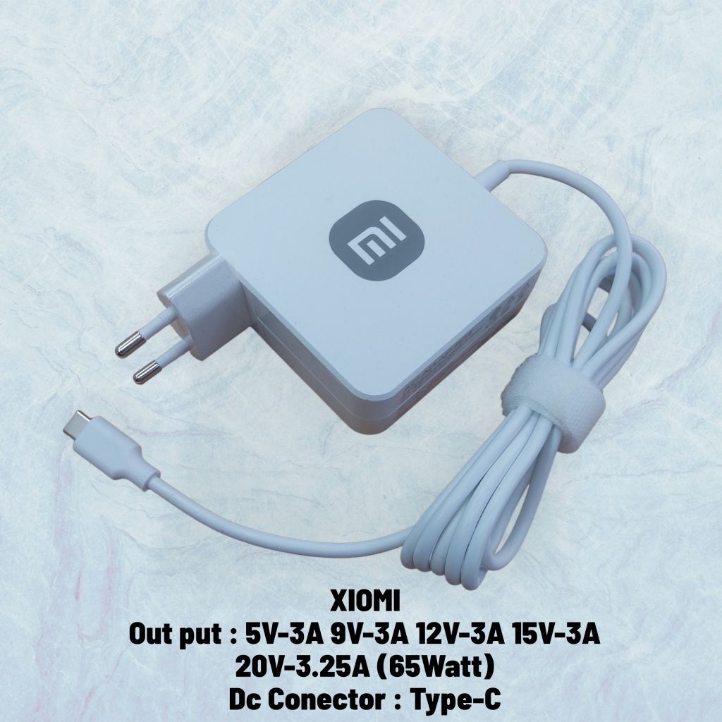 Adaptor Charger Xiomi 20V-3.25A 65W Type C
