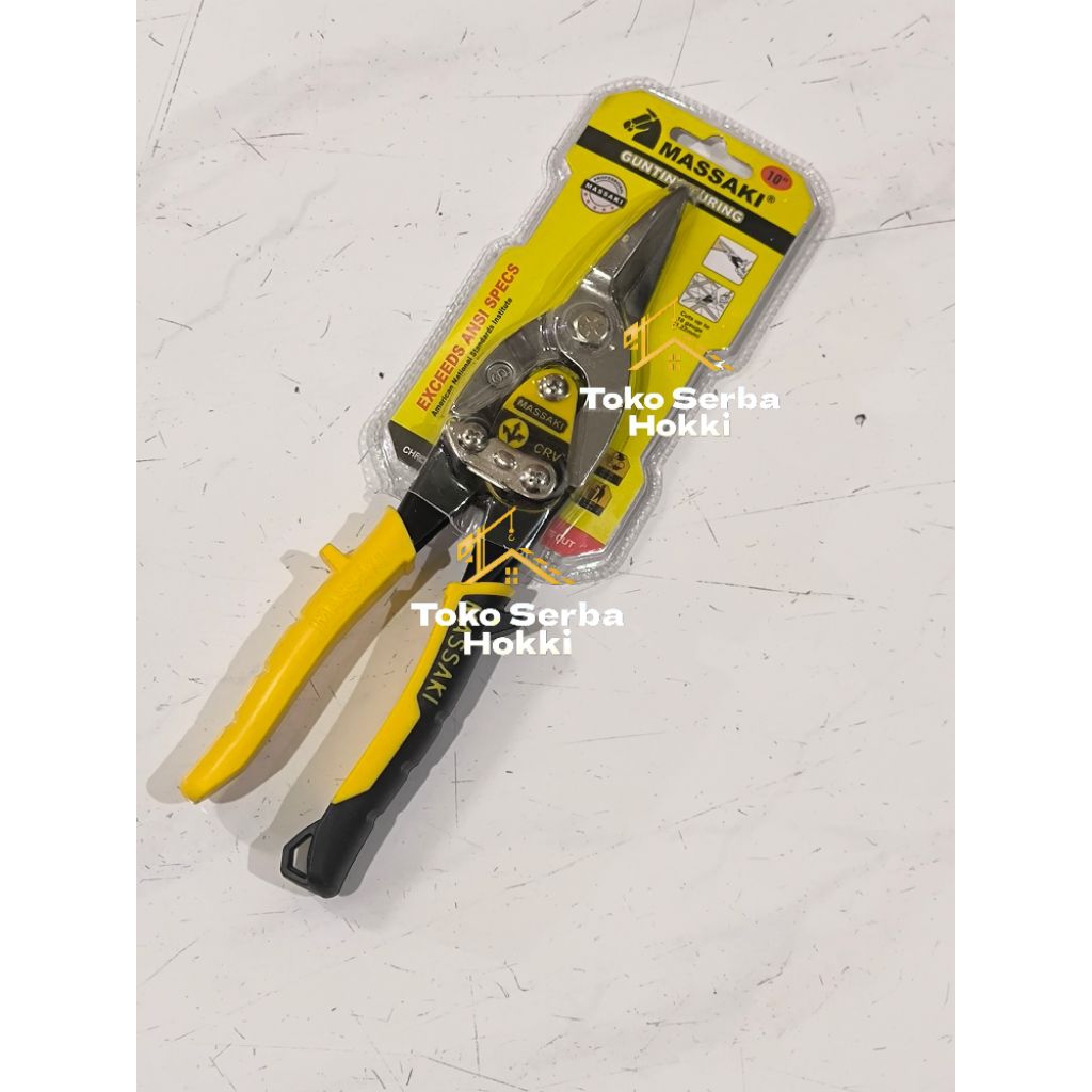 Gunting Furing Massaki 10inc / Gunting Seng kuat Tahan Lama 10inc Massaki