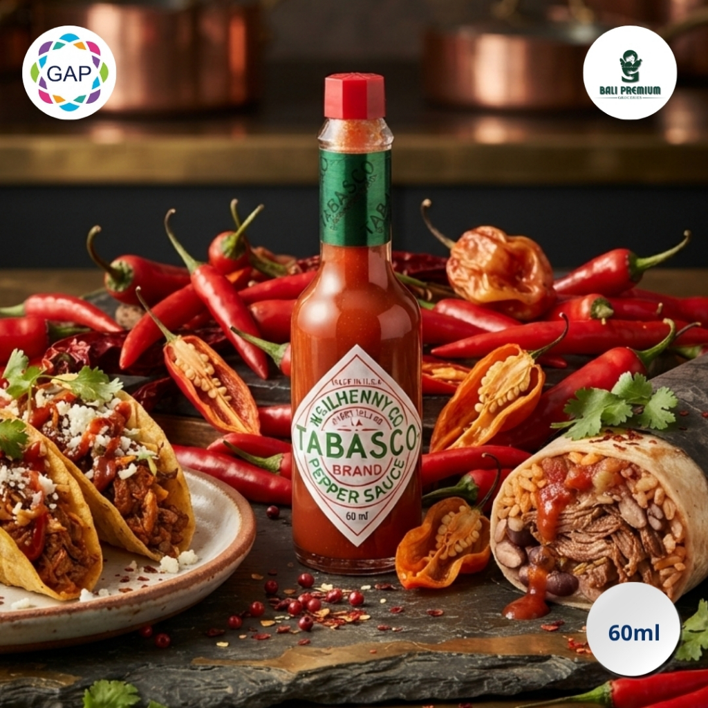 Tabasco Red Pepper Sauce Original 60ml - Saus Sambal Pedas Premium Import
