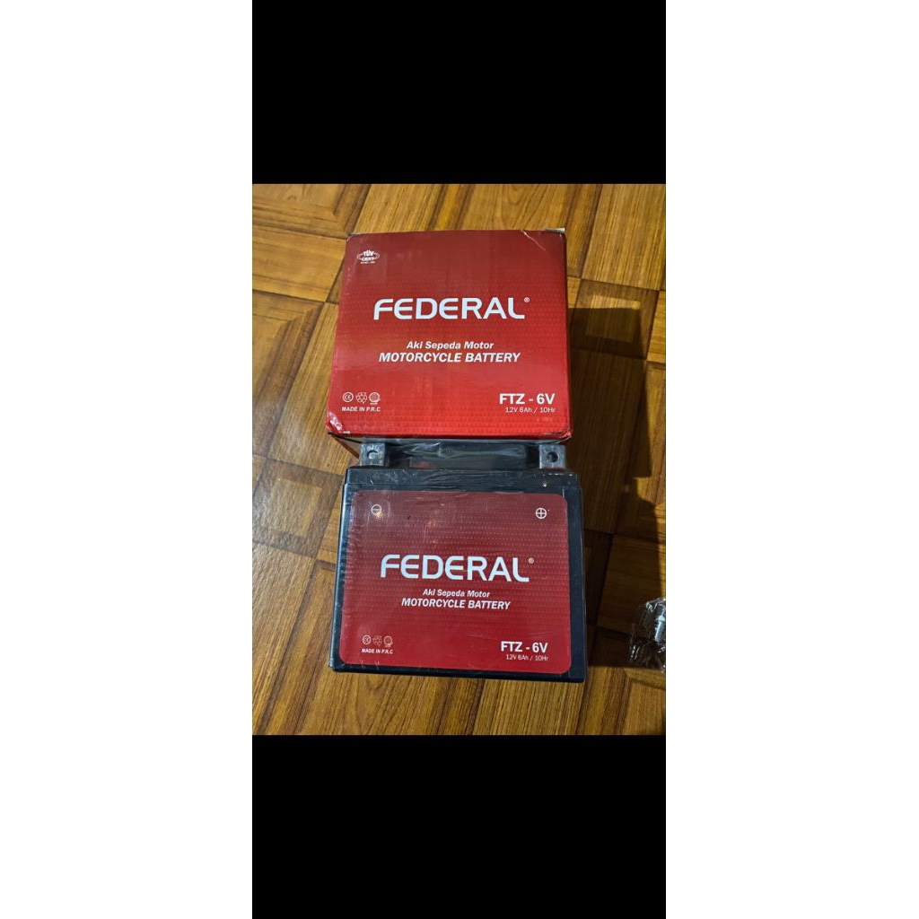 Federal Aki Motor FTZ6V - Aki Kering, Maintenance Free, Stabil
