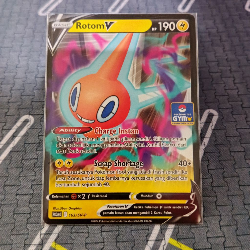 Rotom V Promo Gym Pokemon TCG Indonesia