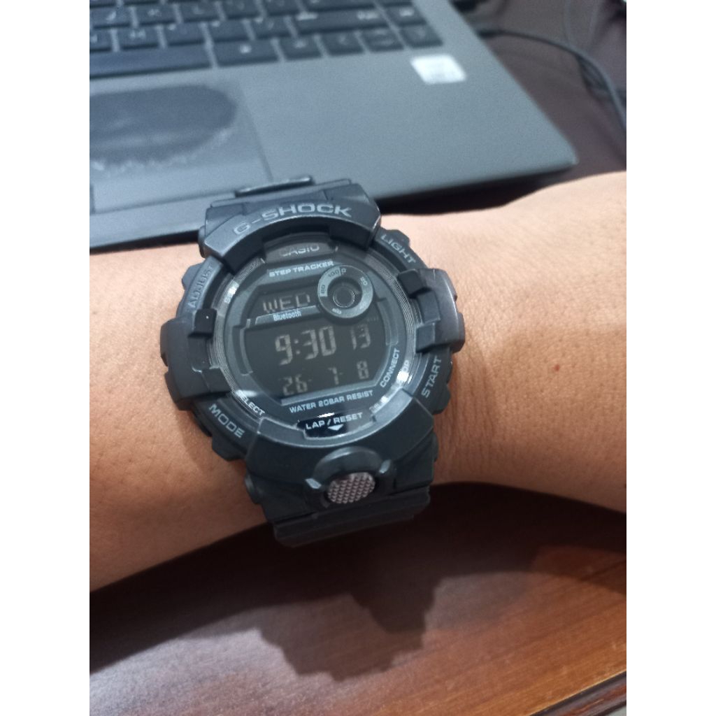 Casio G-Shock G-Squad GBD-800-1BER GBD800 GBD-800 Black Digital Dial Black Resin Band