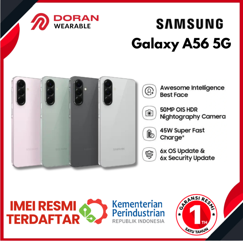 Samsung Galaxy A56 5G 8/256GB | 12/256 GB - Garansi Resmi