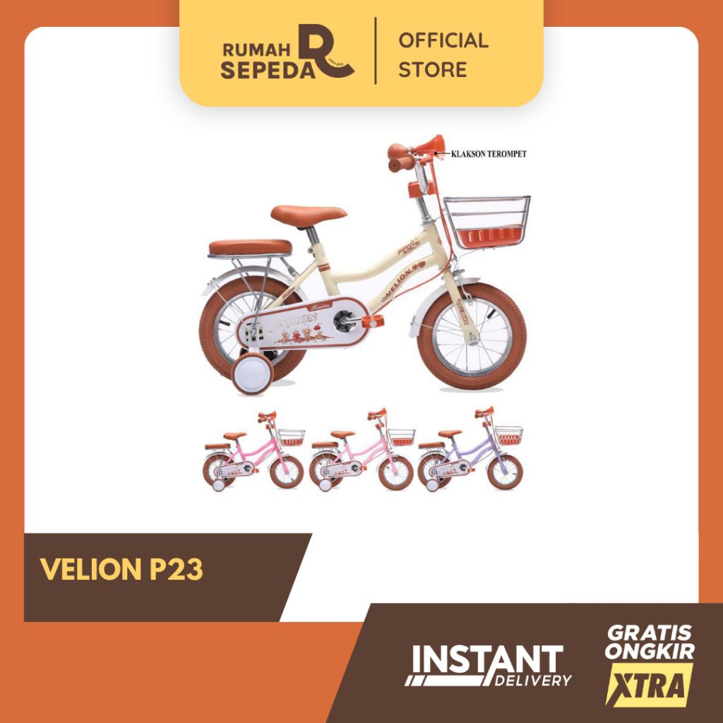 Rumahsepedabdg Sepeda Velion Sepeda Anak Klakson Terompet