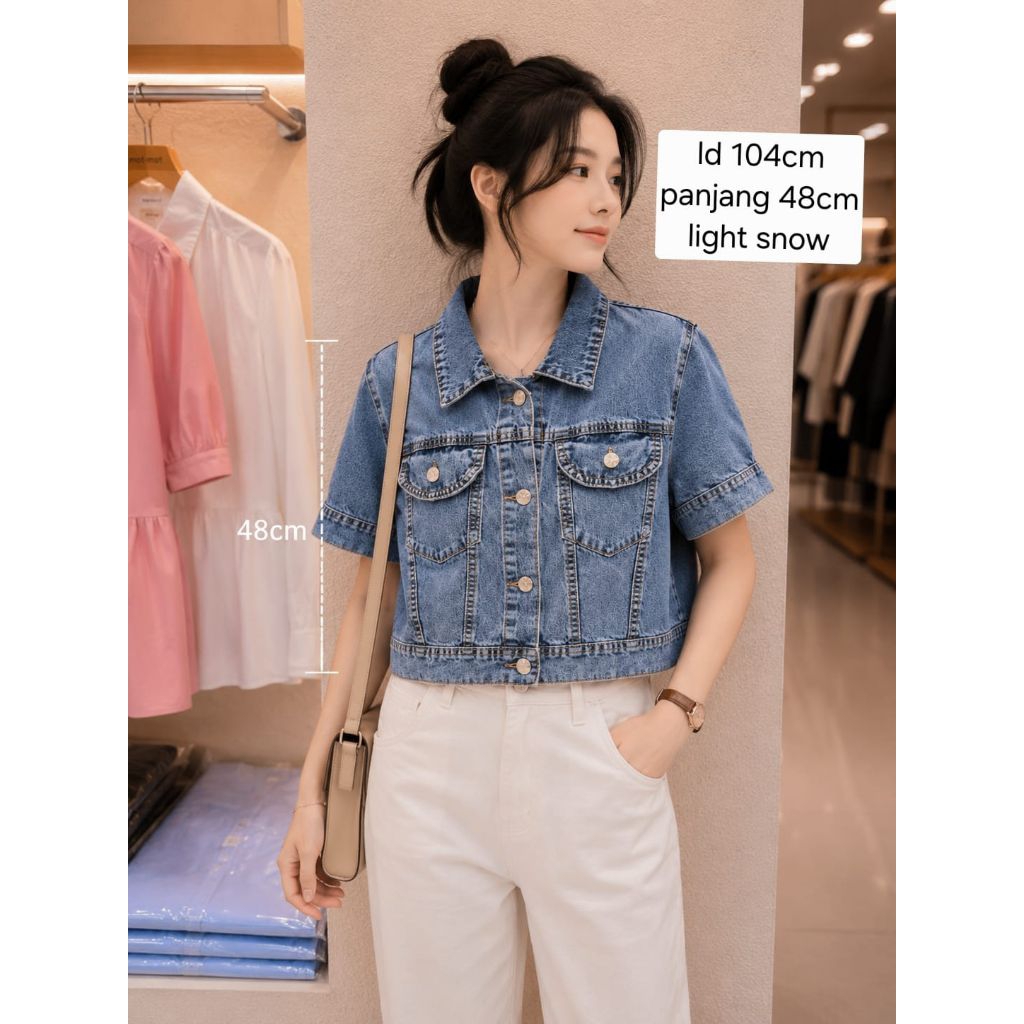 KEMEJA LEVIS CROP WANITA PREMIUM IMPORT BKK