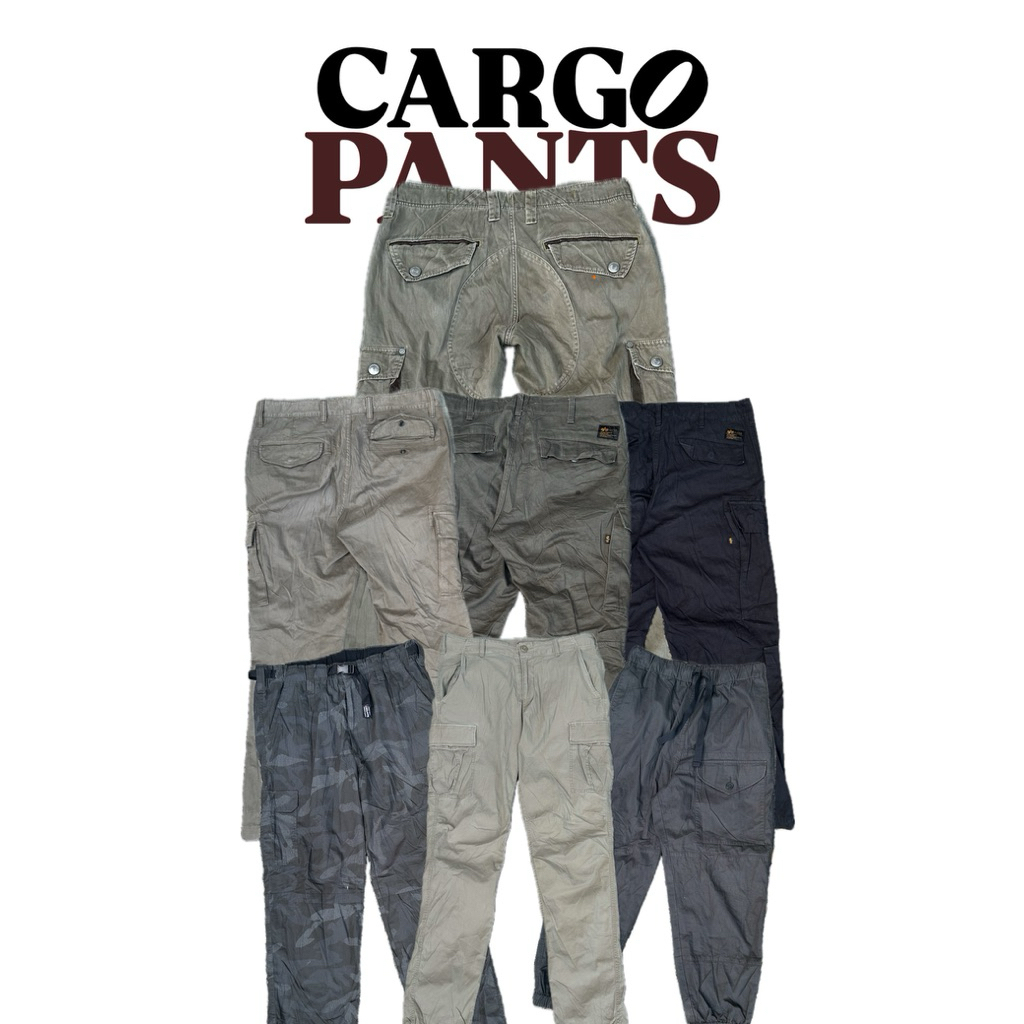 CARGO PANTS CELANA CARGO UNIQLO EDWIN ALPHA INDUSTRIES