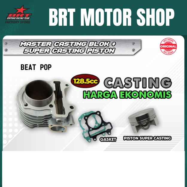 BLOK PISTON BRT BEAT POP BEAT ESP SCOOPY FI VARIO 110 FI ESP STARTER HALUS PISTON CASTING 54.50