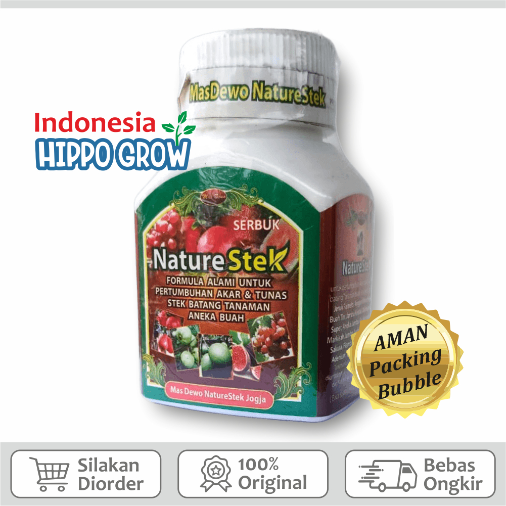 Nature Stek Mas Dewo 100gr - Pupuk Penumbuh Akar Setek Cangkok Tanaman Bunga Buah