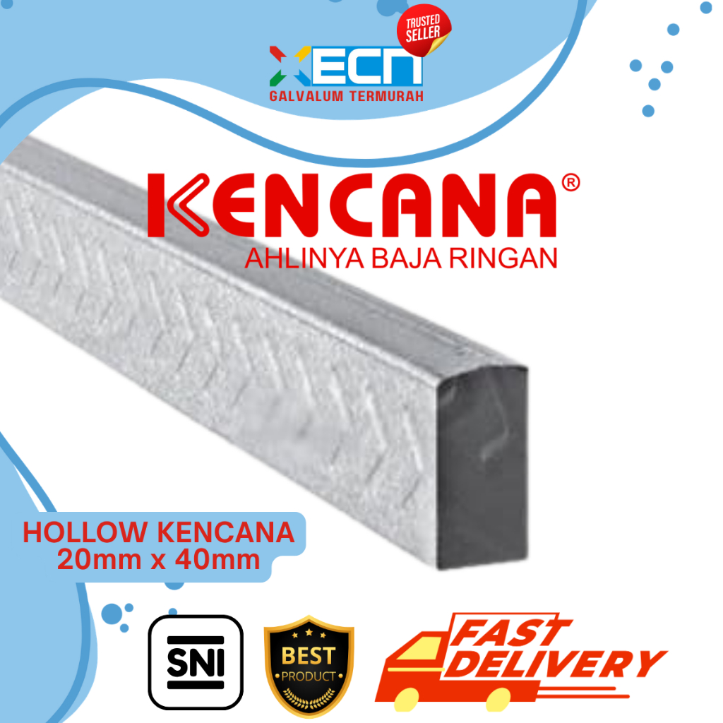HOLLOW KENCANA 20X40 TEBAL 0,3MM - 4M