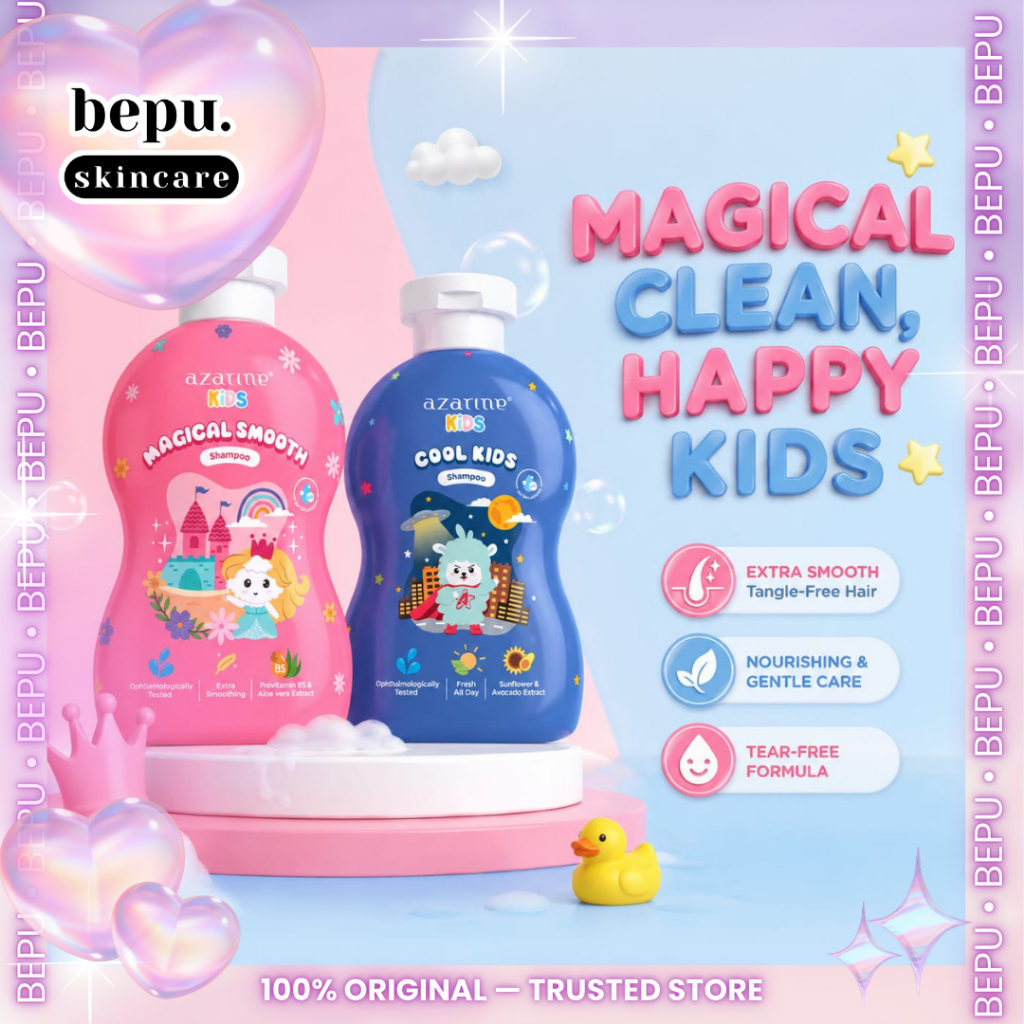 Bepuskincare - Azarine Kids Magical Smooth Shampoo Anak SLS Free Baby SLES/SLS free For Sensitive Sk