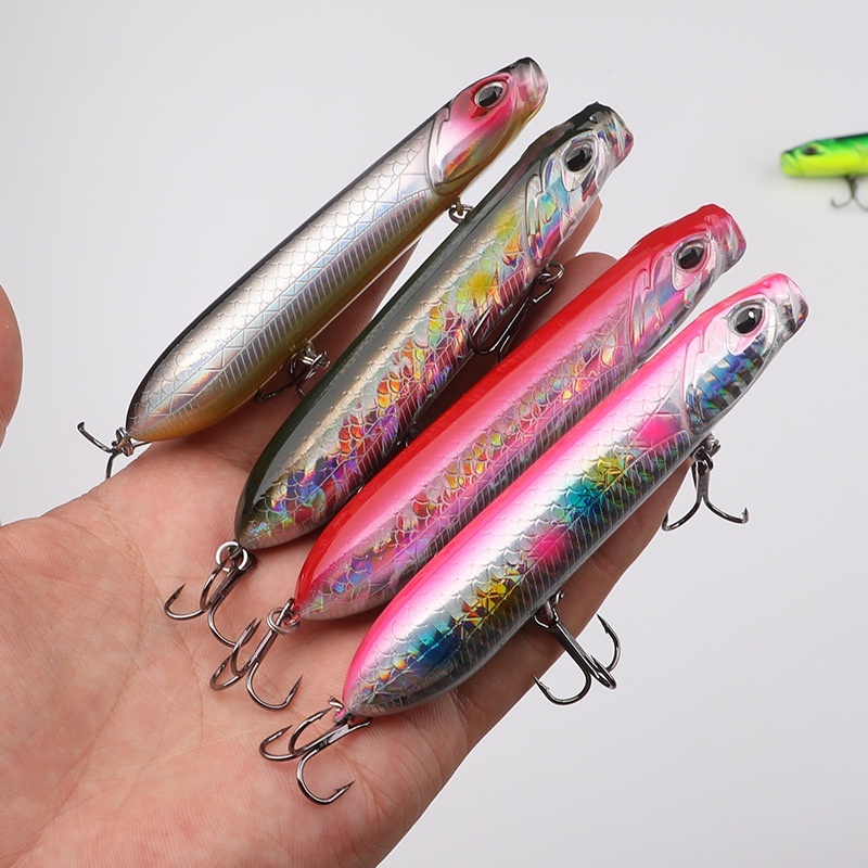 Umpan Pancing Lure Minnow Floating Pencil Popper Premium 12g / 18g BKB Hook 4x Strong 3D Printing MN