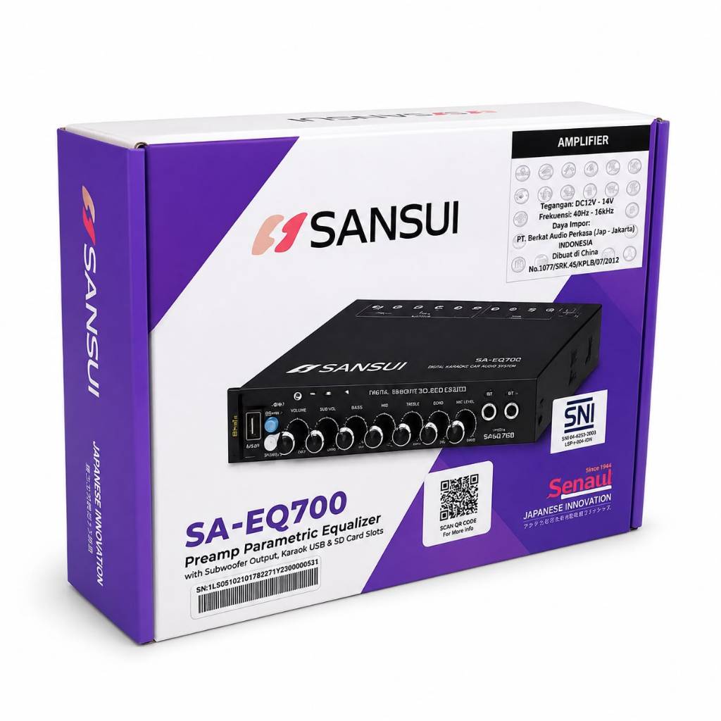 Preamp Parametrik Sansui SA EQ 700 / Preamp Parametric Equalizer