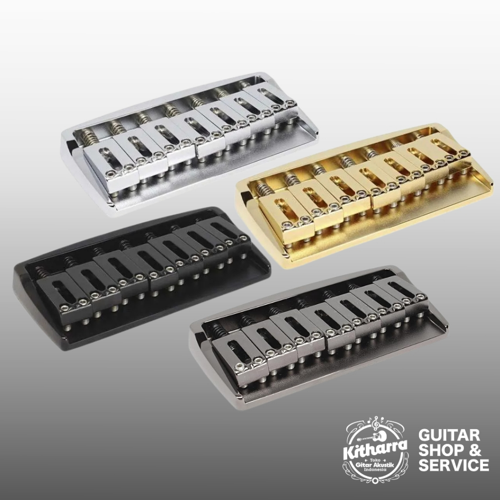 Gotoh 510FX-7 7-String Fixed Bridge for 7-String | Electric Guitar Bridge | Made in Japan
