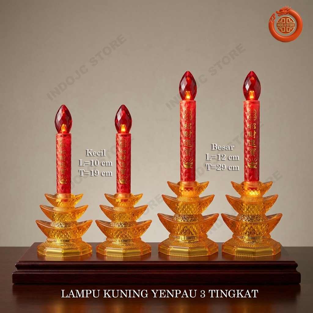 Lampu meja altar sembahyang model YENPAU led ukuran